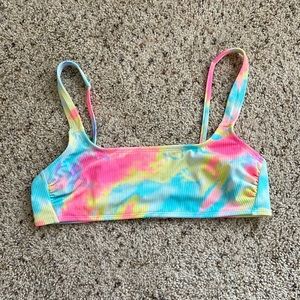 Tie dye bathing suit